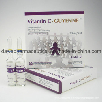 Glutamate de folate Acide folique Injection de vitamine C